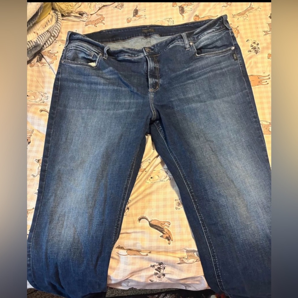 Silver Jeans Dark and Light Blue Denim
